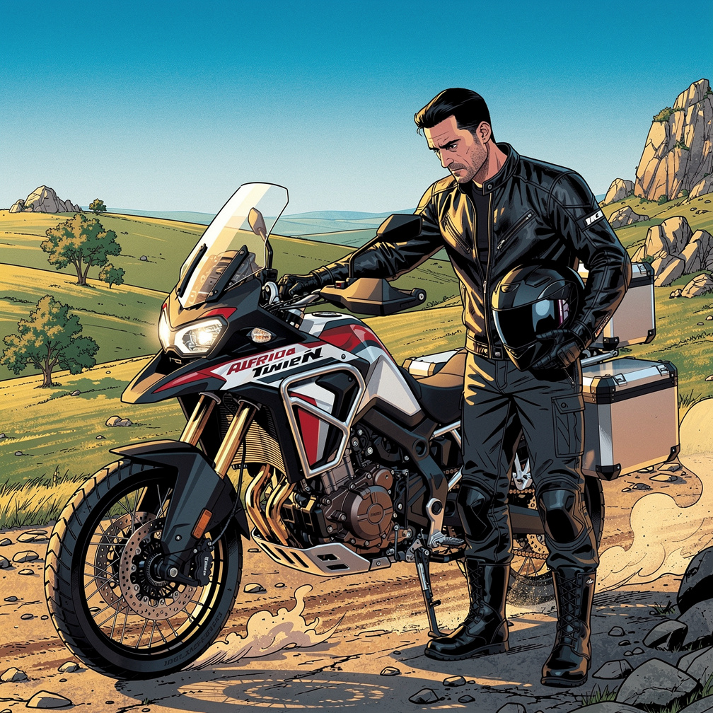 Yaylanın üst noktalarına gelince benzinin azaldığını fark etti ve kenara geçmek zorunda kaldı motorunu kontrol etmek için.