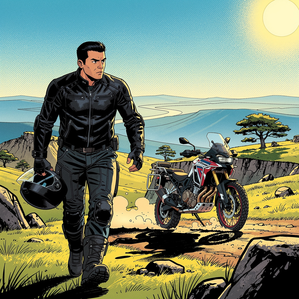 Motorunu bırakıp kaskını eline aldı yürümeye başladı.