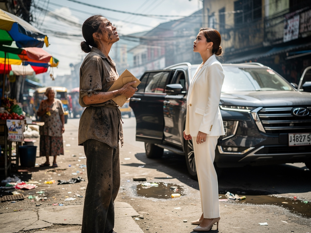 Not now. Don’t be weak now, Raya.

I looked up, and there she was. The woman from the SUV. She had stepped out of her gilded 