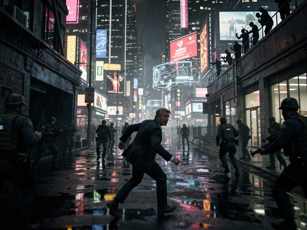 Bayangkan jika: Seorang pria bernama Smith dikejar oleh banyak anggota pemerintah yang akan memusnahkannya, namun masalahnya