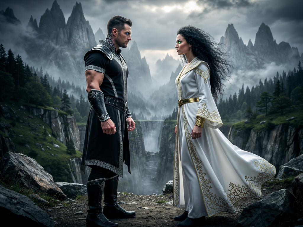 Imagine if: Enemies to lovers but it's a handsome shapeshifter man who can turn into a dragon and a witch. They have been riv