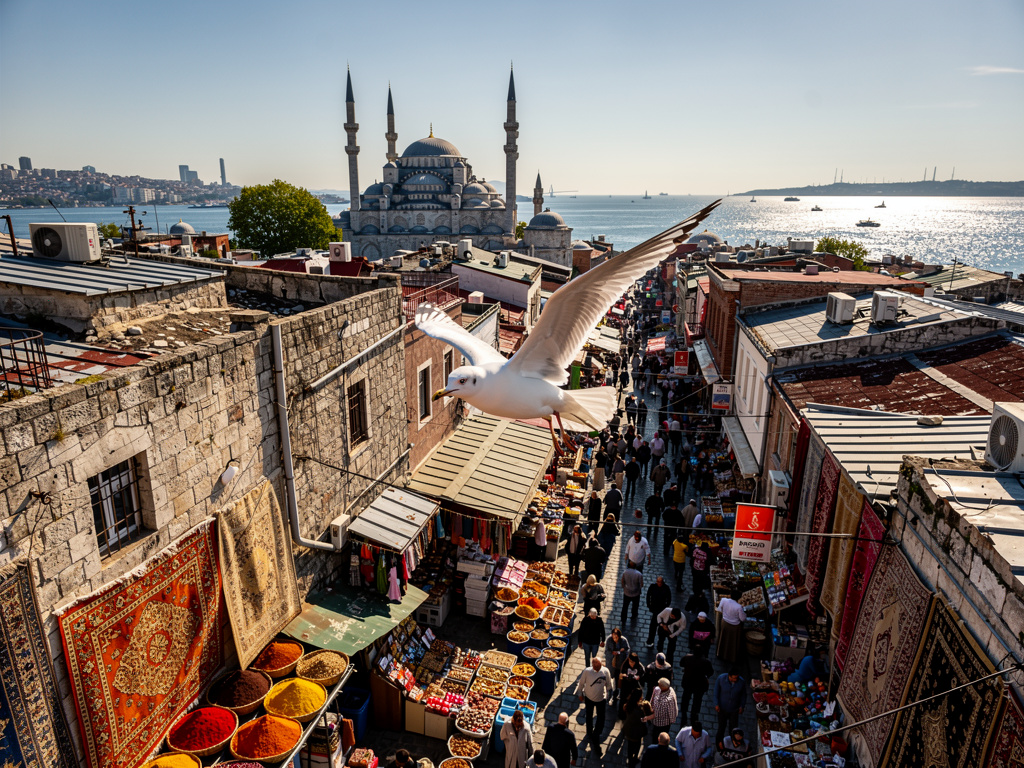 Hayal et: İstanbul'daki bir martı olsaydım ne olurdu.