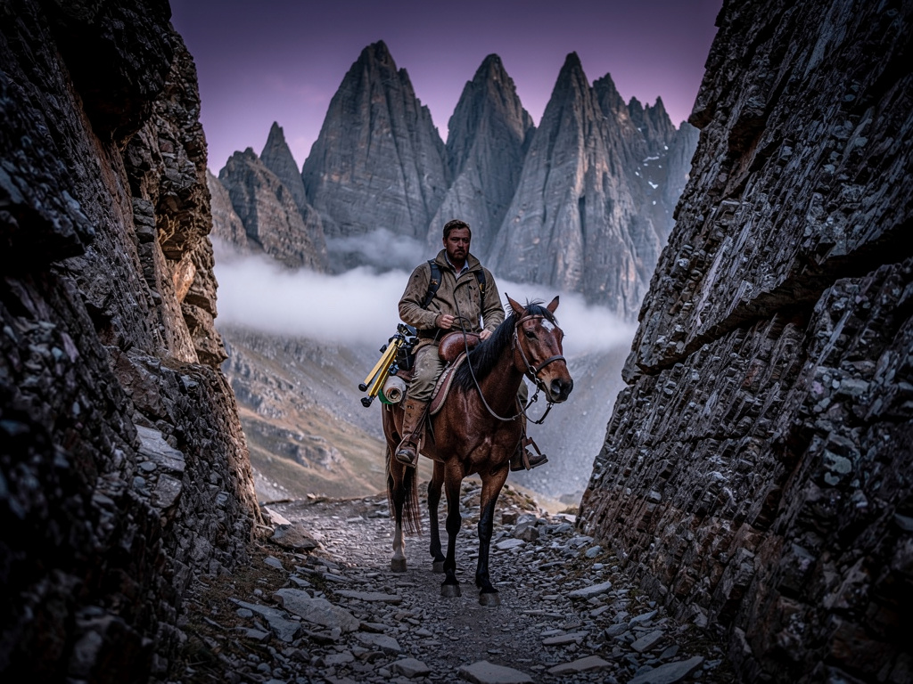 Imagine if: The peaks of the Swartberg mountains stood like jagged teeth against a bruising purple sky. Elias, a surveyor who