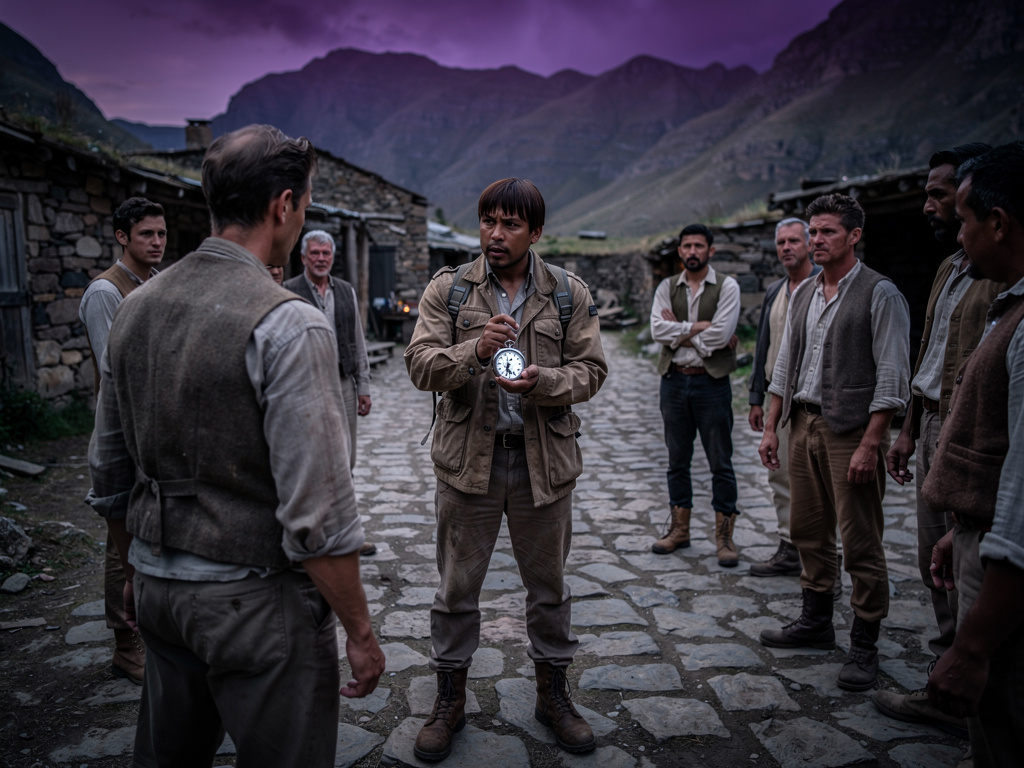 U is laat, reisiger," Willem said. You are late, traveler.
Elias checked his watch. It had stopped at 6:14 PM the moment he c