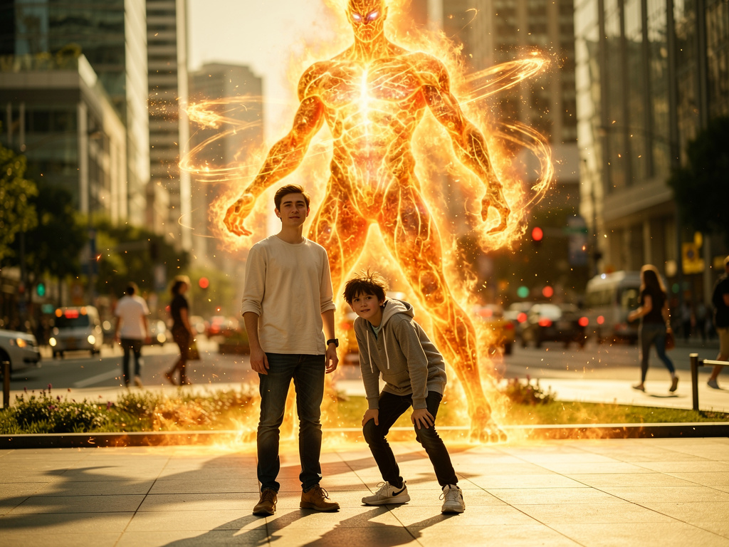 Bayangkan jika: Cerita super Hero bernama Nova dengan kekuatan sebesar 175x matahari dan berperawakan tubuh berapi dan bisa b