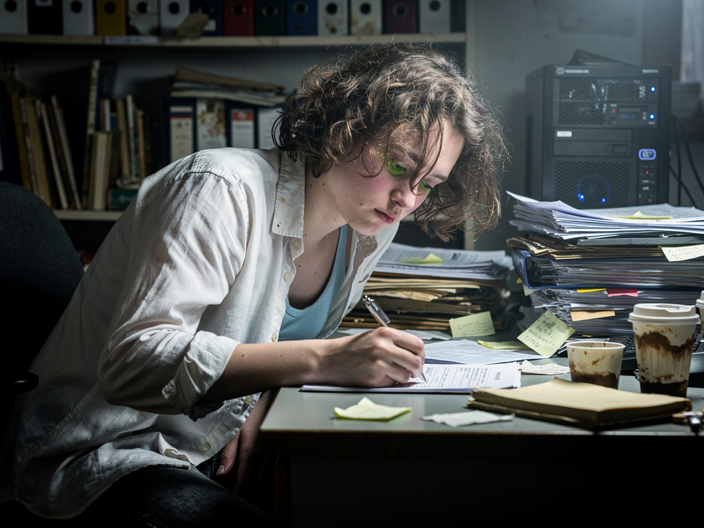 상상해봐： 내가 일 무리해서 쓰러진다면.