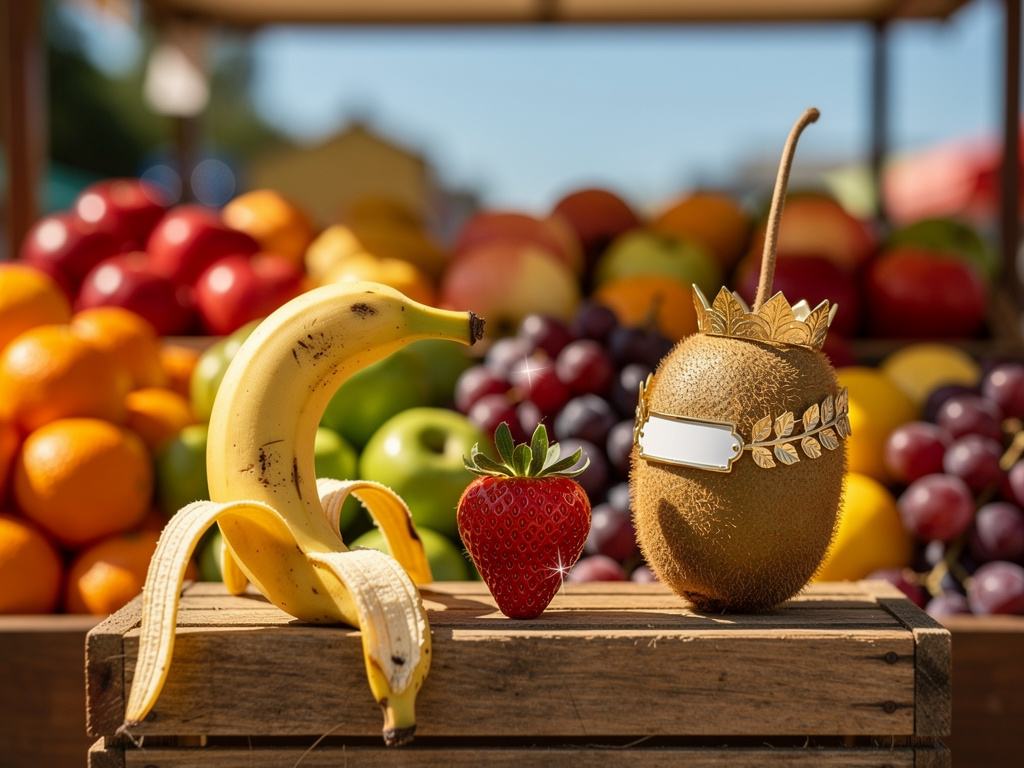 Imagine se: Imagina uma história de uma banana pobre e fraco e esteja apaixonado pela moranguete de tão bonita e só namora co