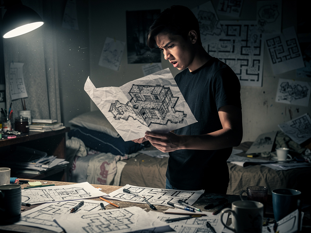 Imagine if: You've been having vivid dreams about a place you've never been, a sprawling, decrepit mansion with rooms that se