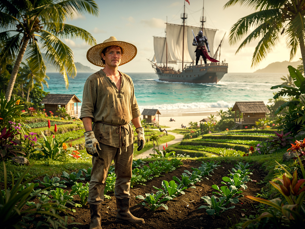 Imagine if: A office worker tired from work transported to the one piece world and received an island and unlimited stamina a