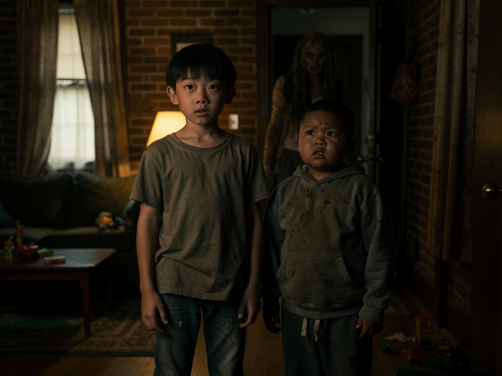 Tian jin-yeong era um menino asiático de olhos puxados de 11 anos, Lucas era seu melhor amigo, meio gordinho, pele negra, bai