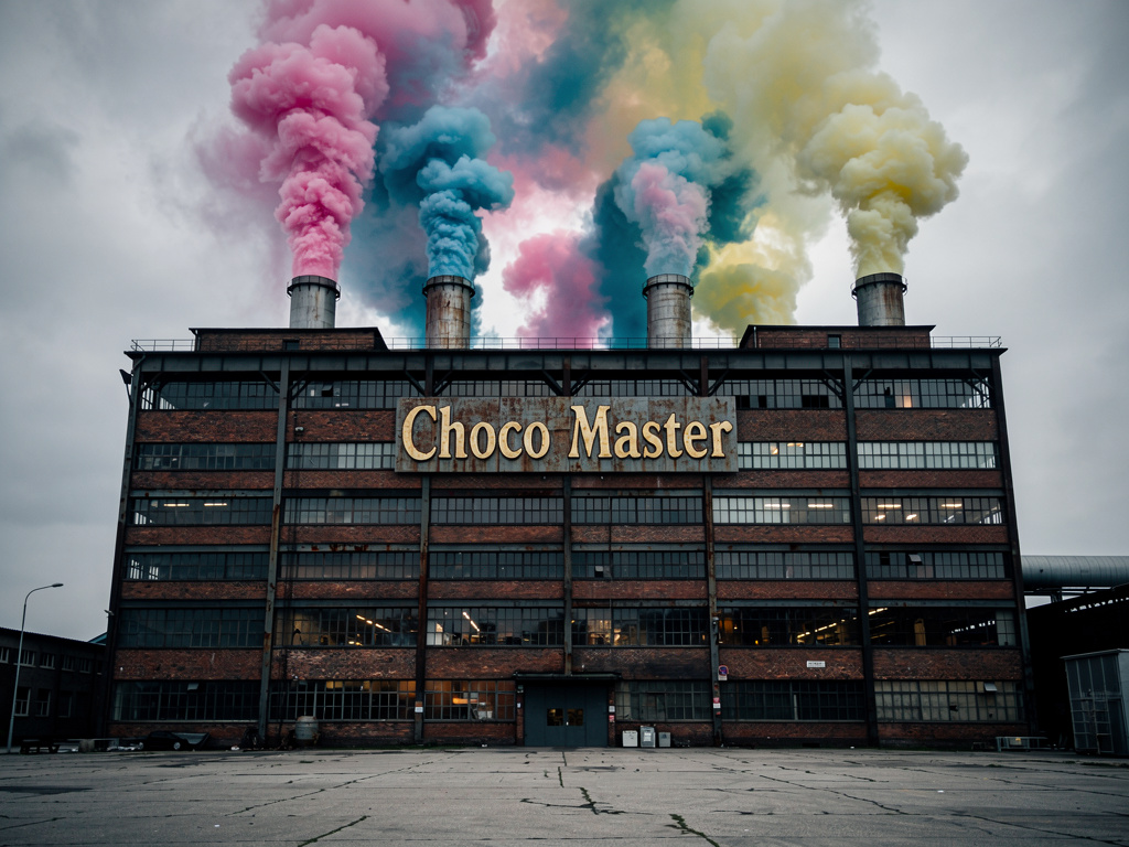 Imagine se: Choco master, uma fábrica com os doces mais famosos, guarda mistérios sombrios, com desaparecimentos, doces com f