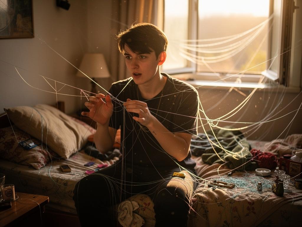 Kamu bisa mengendalikan benang tersebut, tapi mengurangi energi kehidupan.