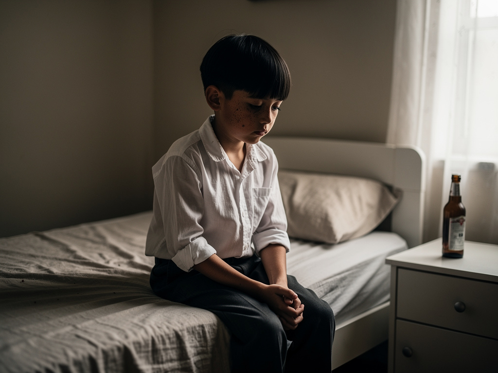 his father was an alcoholic and his mother passed away before he even knew his mother.