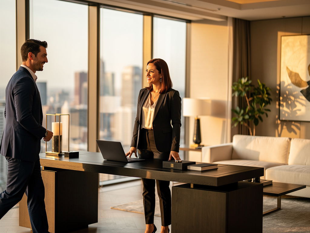 Ruan Mei suatu hari bertemu seorang pria tampan yang masuk ke ruangannya.