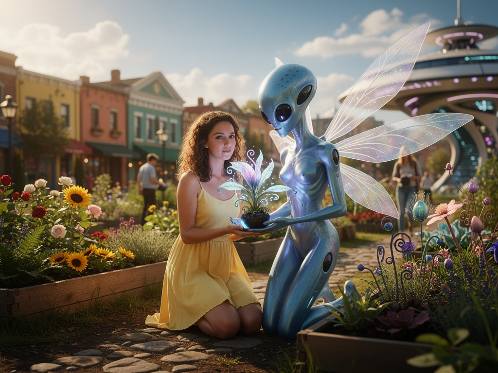 Imagine if: Human live with alien