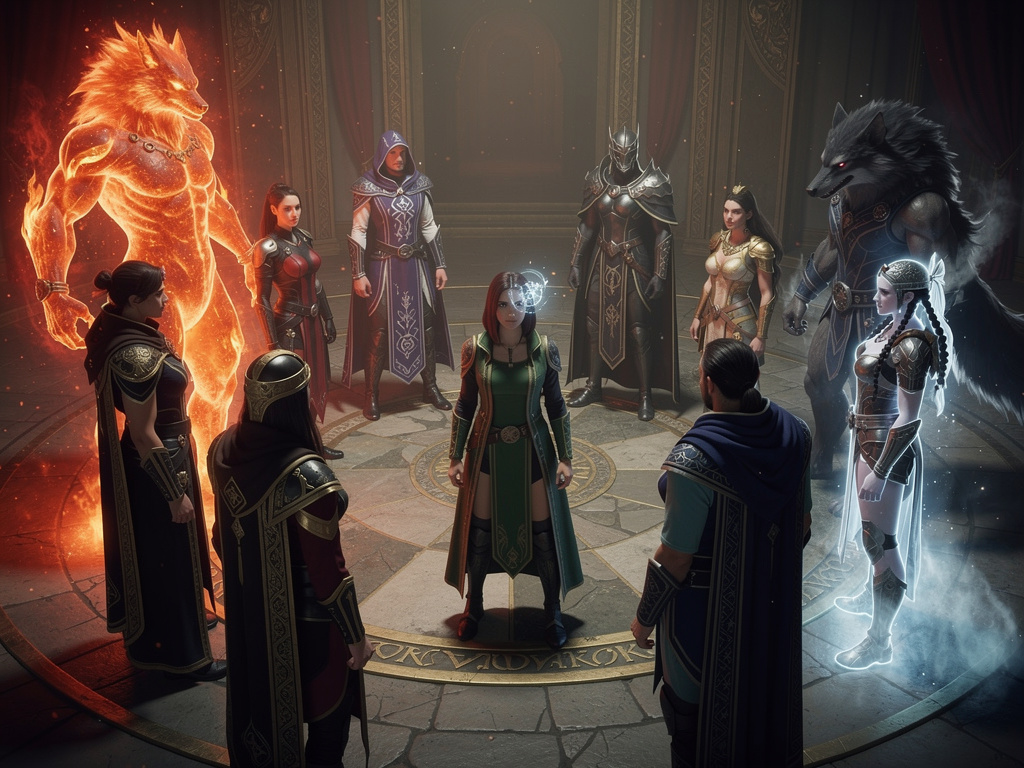 Master: Thelina Veri {Caster} 
Servant: Ifrit

Master: Biotro Mashito {Berserker}
Servant: Lycaon

Master: Vartigo Nemesi {As