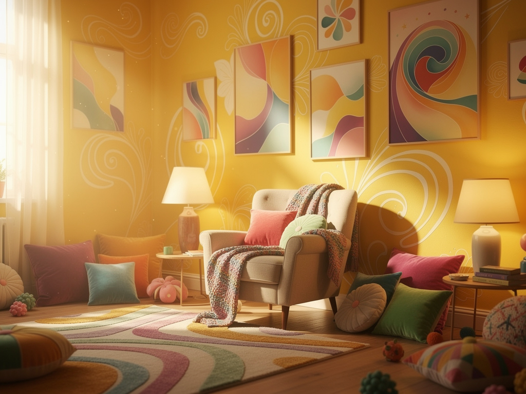 Close-up of diverse kids with amazed expressions, wide eyes and smiles, bright classroom background, text ‘WOW!’, 3D cartoon 