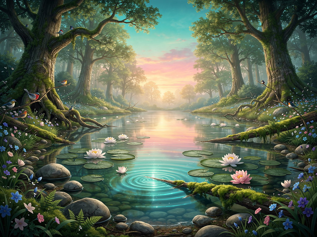Da quel giorno, il lago divenne un simbolo di speranza e armonia.