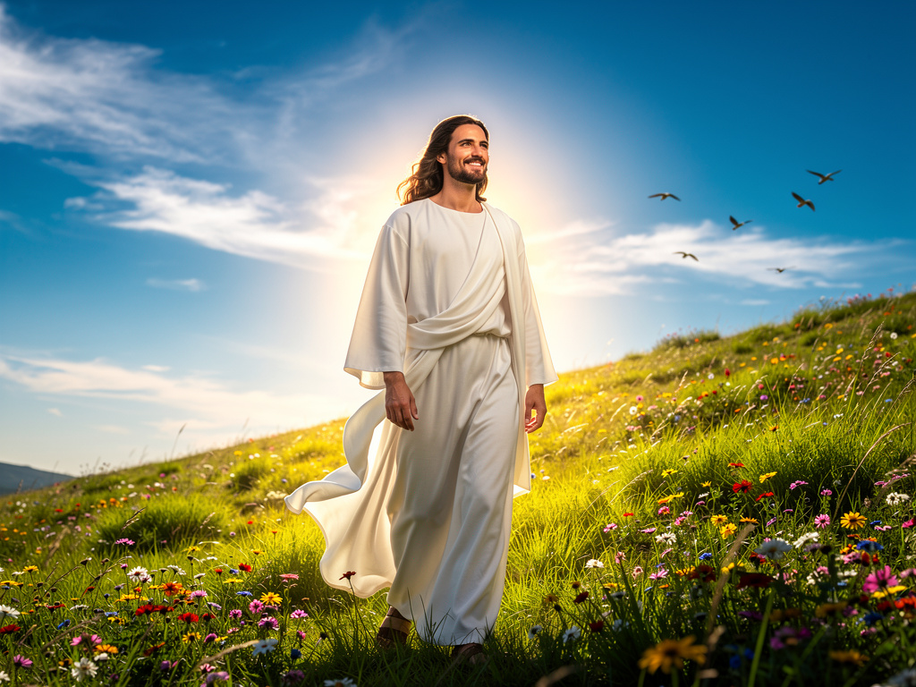 Imagina si: Biendo como llega cristo ala tierra