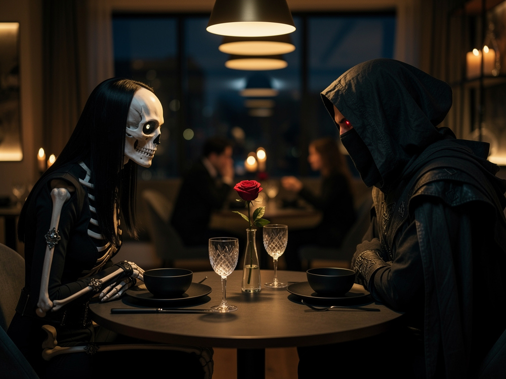 Imagine if: Imagine White Bone Demon and Black Wind Demon actually meet each other on a date.