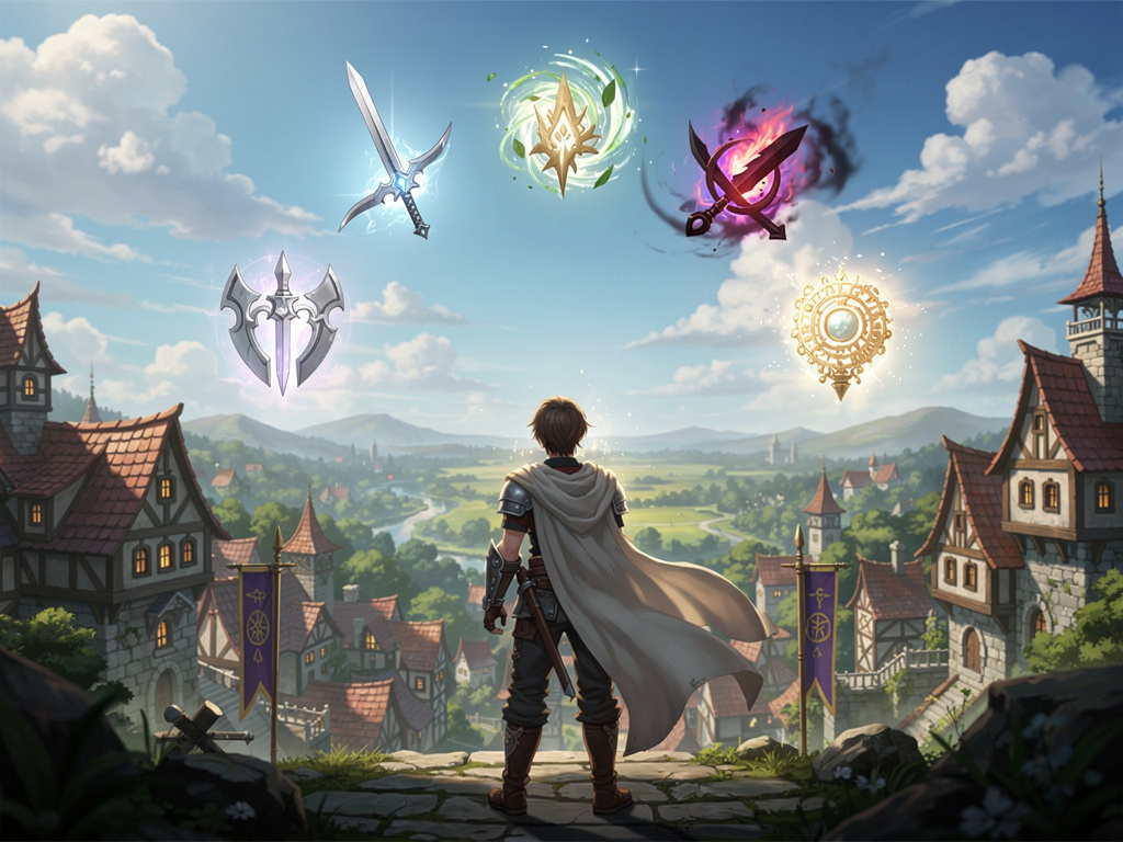 you are plunged into the world of ragnarok online, BUT, there is 5 more new second job classes, that is : Fencer, Elementalis