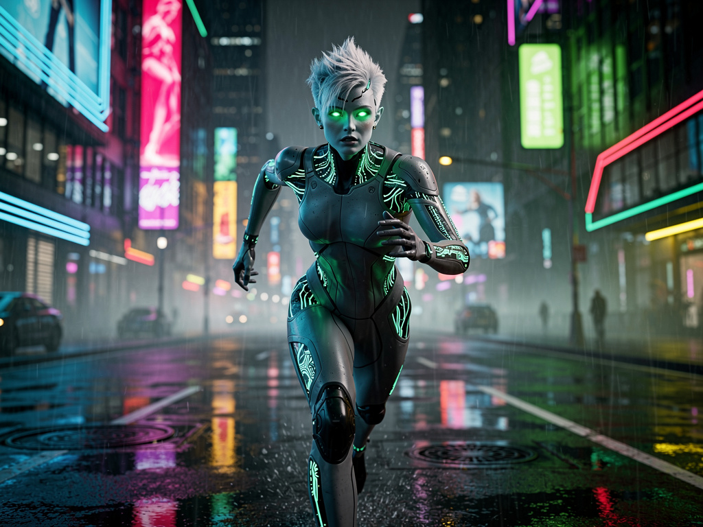 لقد كان المكان مظلما،حيث لا يوجد ضوء واضح في الشوارع،كانت أضواء المباني هي الإنارة الوحيدة،تركض بسرعة في الليل،وتتذكر أن اليو