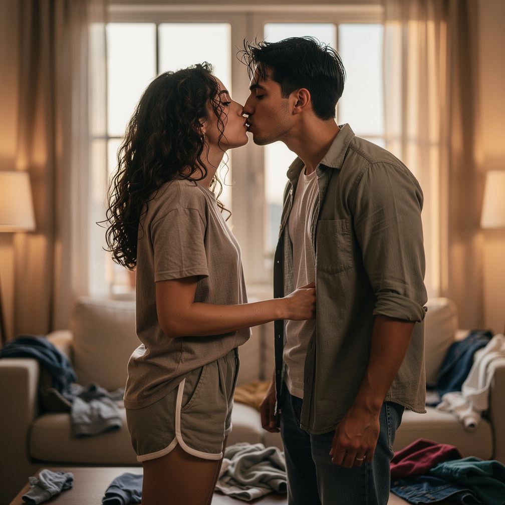 well, they stand up, stop kissing, and start questioning each other, is this for real, are we both lonely, and then, well? I