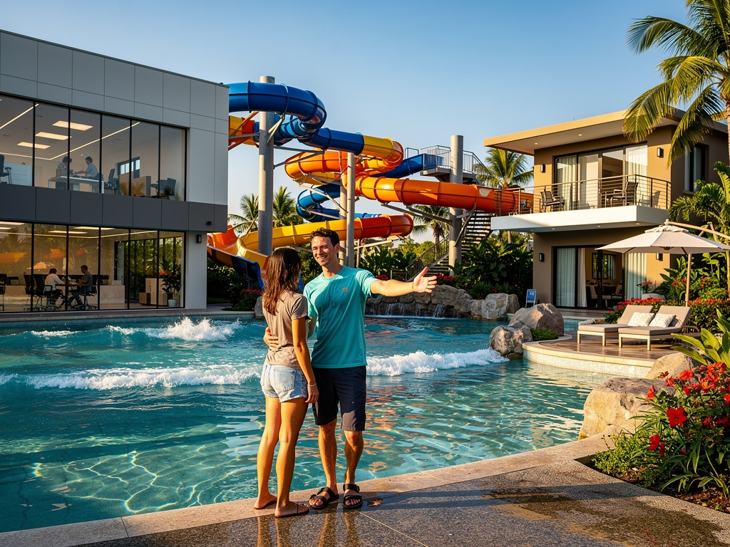 Imagine if: what if, what if you are a 20 years old who owns a Waterpark with International Standards, but you live, work, an