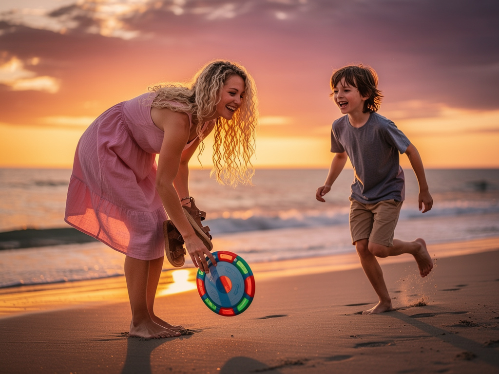 Imagine if: You're at the beach, watching the sunset, when a Frisbee lands at your feet, and as you pick it up, you see the p