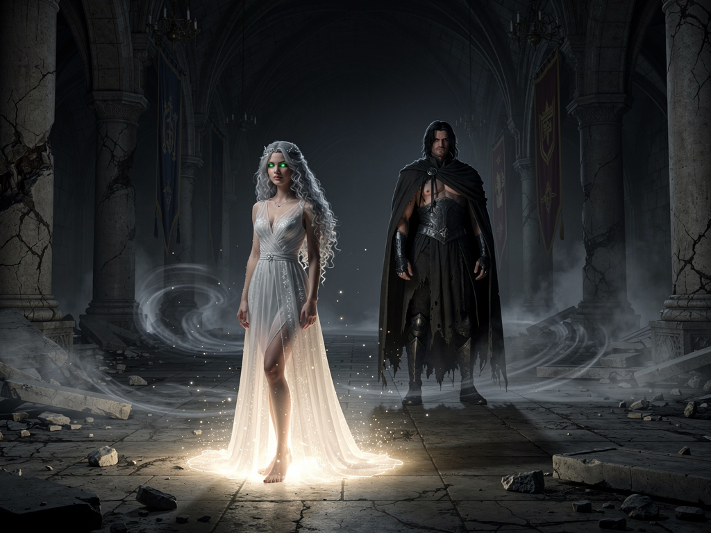 Immagina se: La Fata della Luce e il Signore dell'Oscurità:


C'era una volta un regno immerso nell'oscurità. Le persone vive