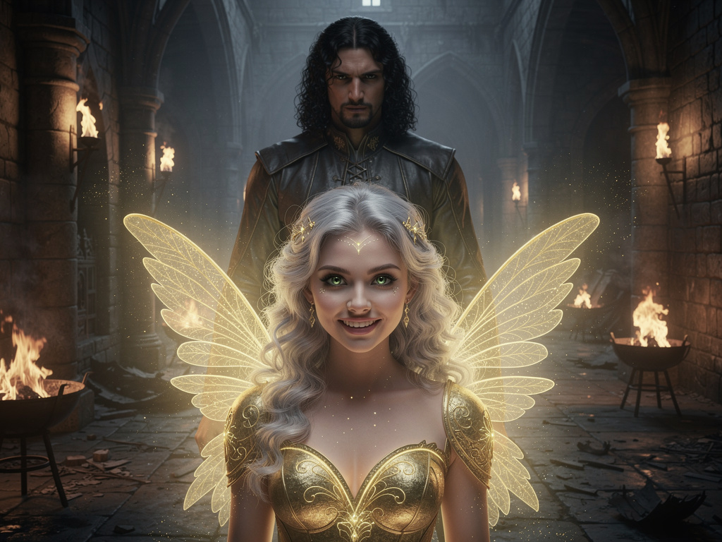 Ma in quel regno c'era anche una fata. Era la Fata della Luce, la cui unica missione era portare la speranza e la luce in que