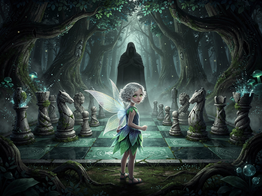 Ma c'era una piccola fata di nome Luna che non si era ancora trasformata in una pedina del gioco. Luna, con la sua intelligen