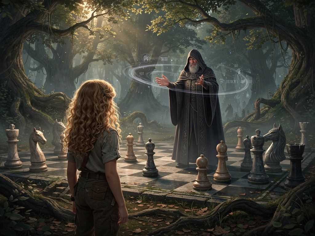 Luna, con tutto il suo coraggio e persuasione, chiese allo stregone di porre fine a quell'incantesimo oscuro. Il stregone, co