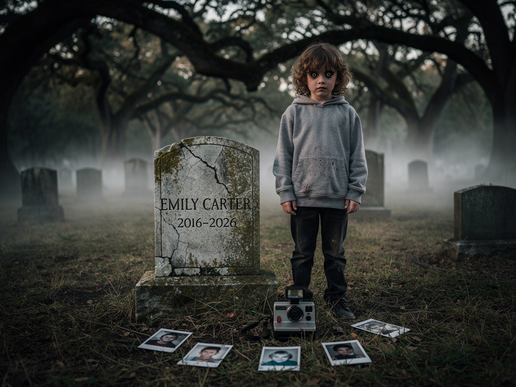 Imagine if: You've been finding Polaroids of yourself as a child, but with eyes black as coal, on your doorstep every Sunday 