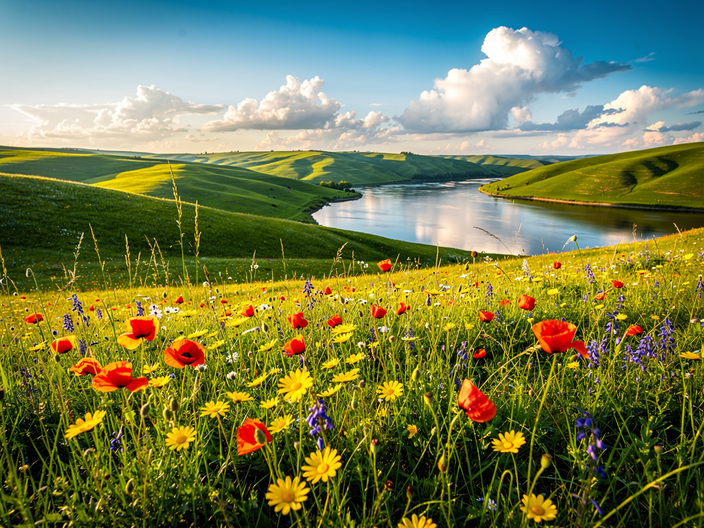 Imagina si: Quiero que hagas un paisaje bonito.