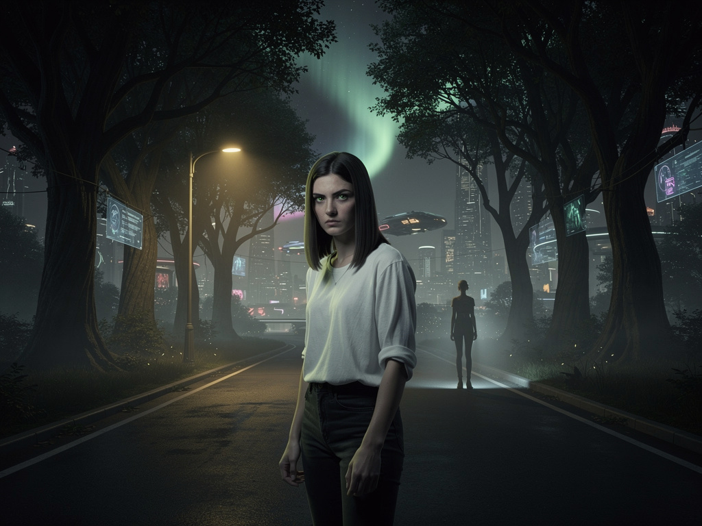 20 years ago when I was 30, I saw this lady standing on the side of the road. I was walking home after I heard the news of my