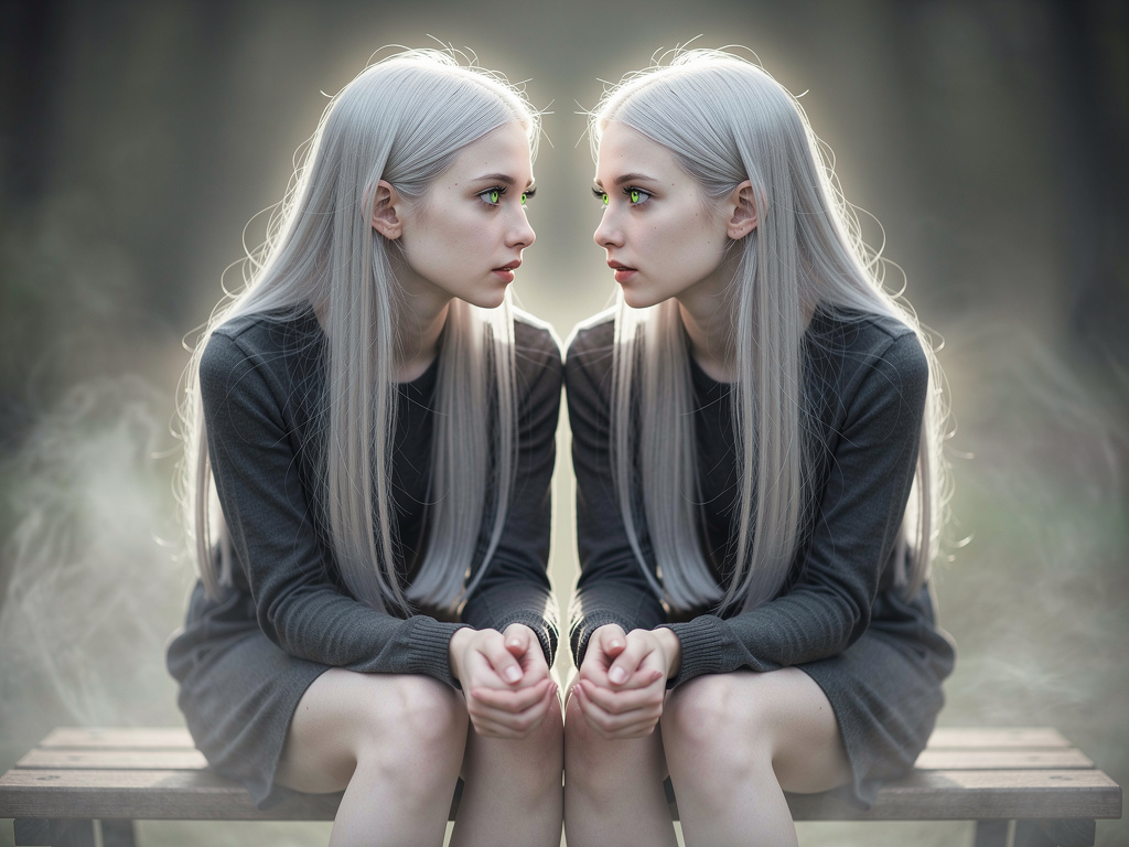 Imagine being next to a girl whose your reflection.
You are sitting right next to her and that moment feels different from th