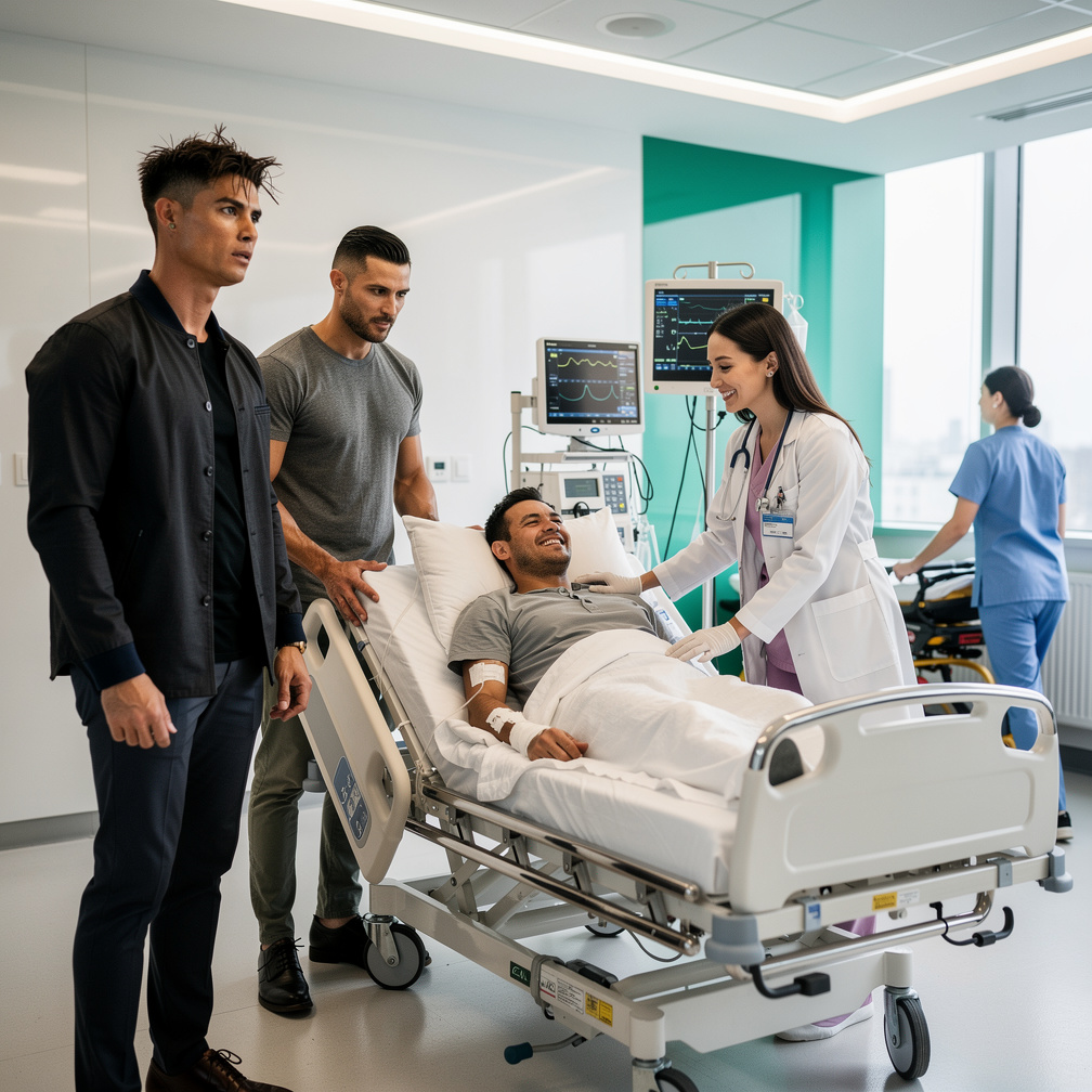 A handsome mafia man arrives at the hospital, the man is injured, and a beautiful, smiling female doctor, a specialist, says,