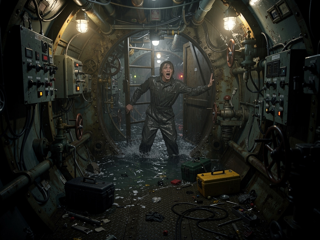 Imagina si: He estado atrapado en un submarino que se hunde durante 20 minutos, y la única forma de escapar es.