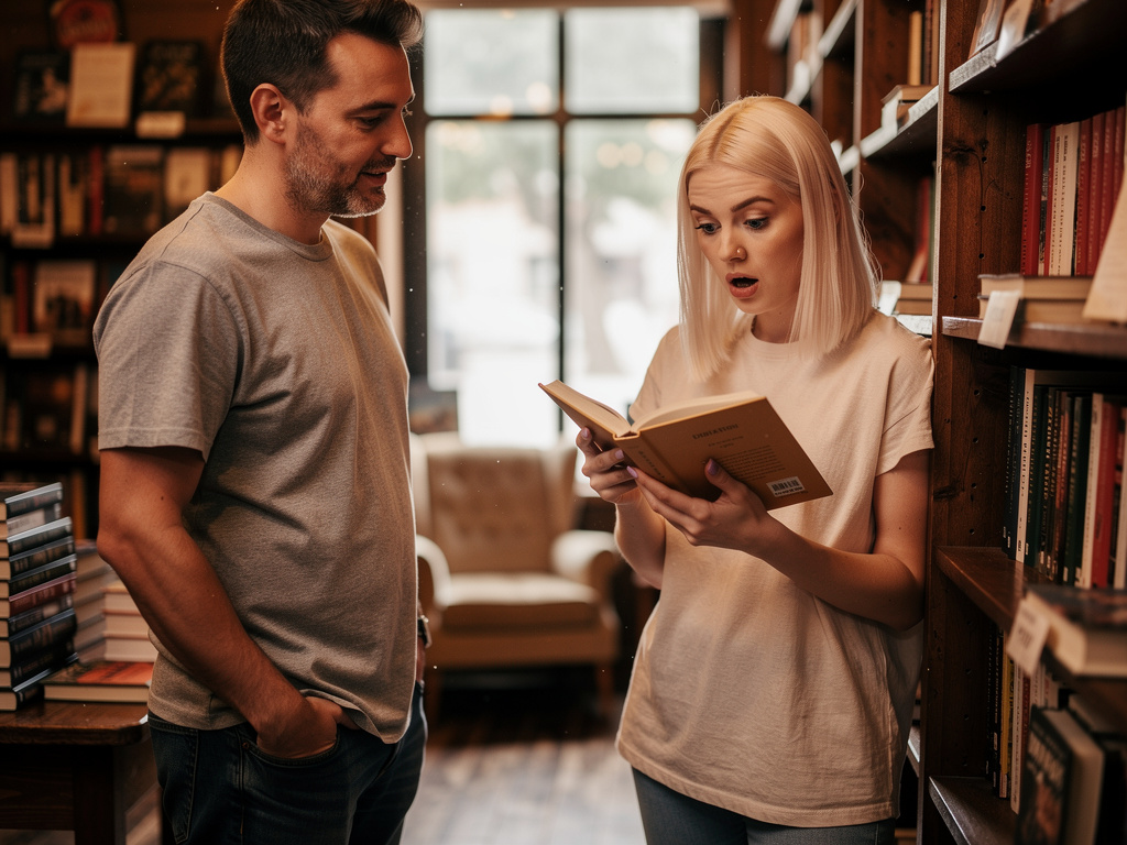 Imagine if: In a small bookstore, you stumble upon a novel with a dedication that reads like your own love story — and the au