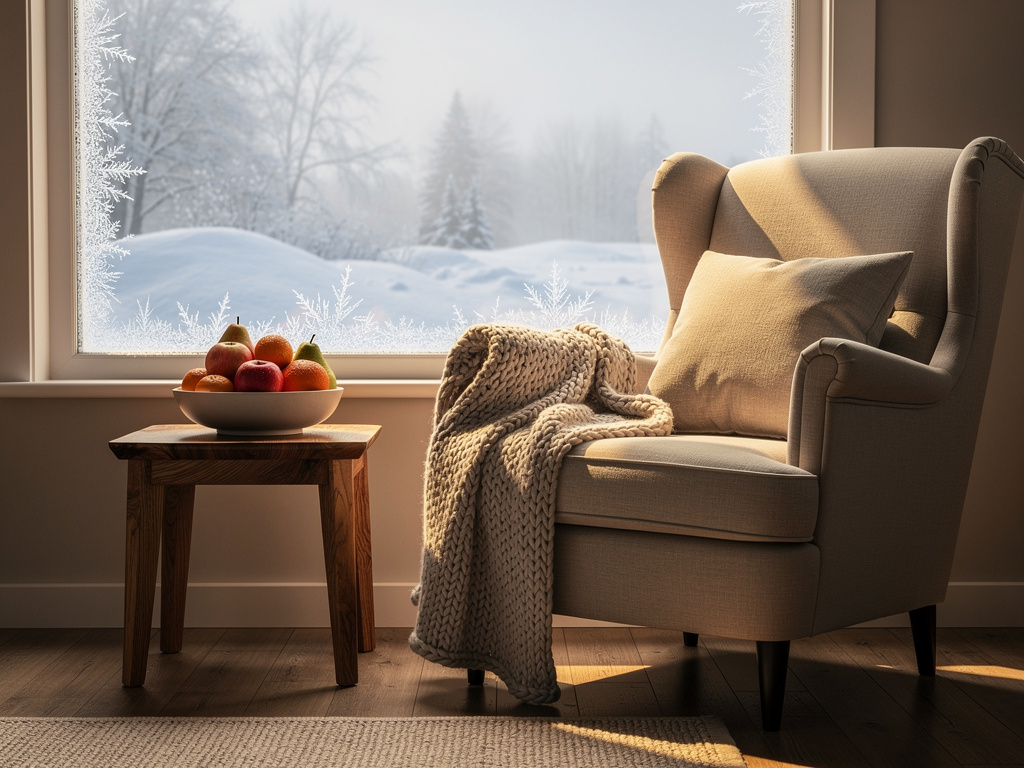 Imagine if: Page 1  
Text: One cold winter morning, I woke up early. I wanted to feed my cat, Kitty.  
Illustration: A child 