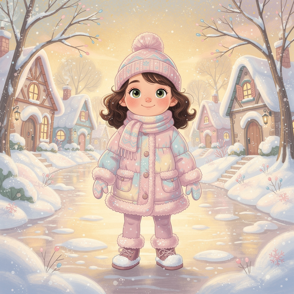 Kitty in the Snow: a front page.