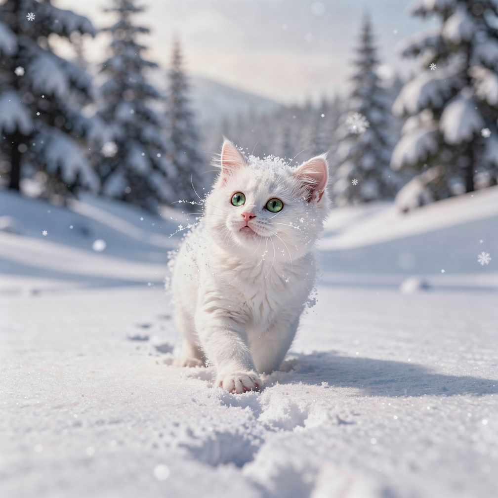 Kitty snow advanture