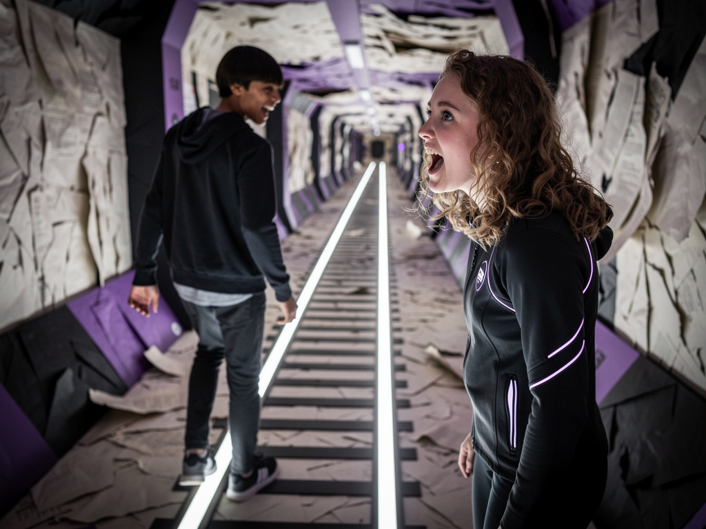 Abbie shouts back, laughing nervously.
ABBIE: Okay! Don't get lost, and don't start any fights!
 
Mednes laughs loudly, alrea