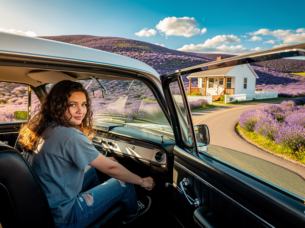 Imagina si: Empiezas un viaje de carretera para llegar a tu casa recién heredada de tus abuelos en medio de un campo de flore