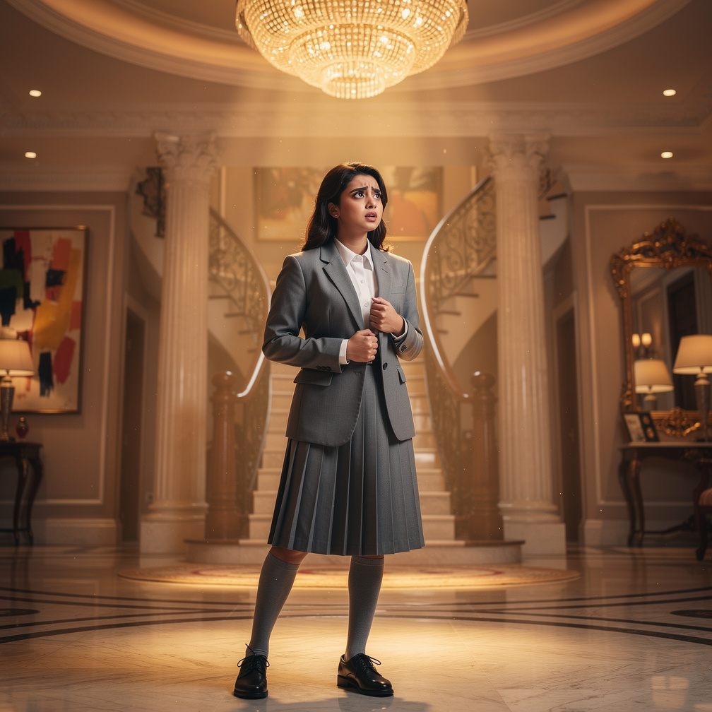 Imagine if: You're Anushka Sen, a Bollywood actress. You've just arrived at your home for a scheduled break.....so, on this s