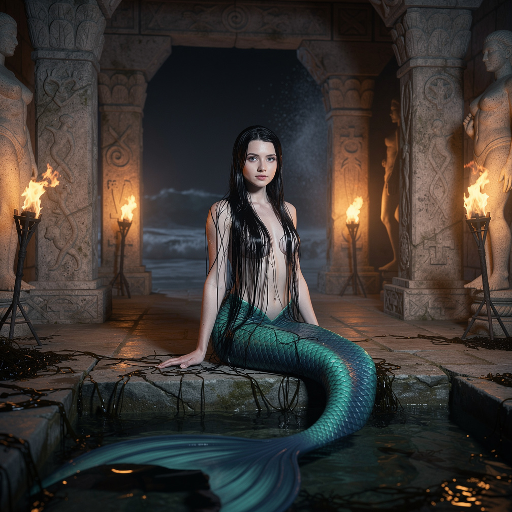 影子在墙上跳舞，好像雕像就要活过来一样。