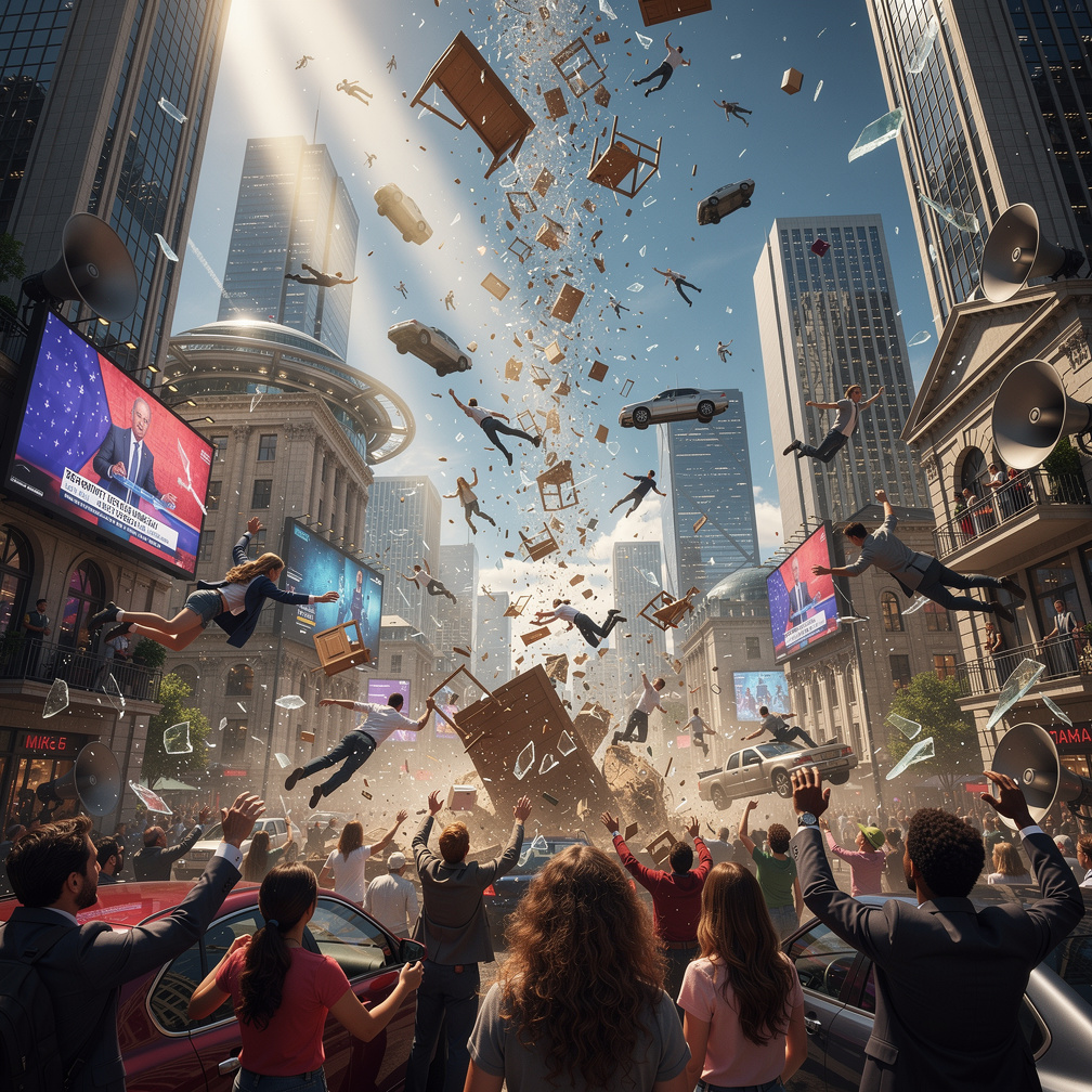People floated out of homes and cars, chaos erupted as governments scrambled to issue emergency instructions.