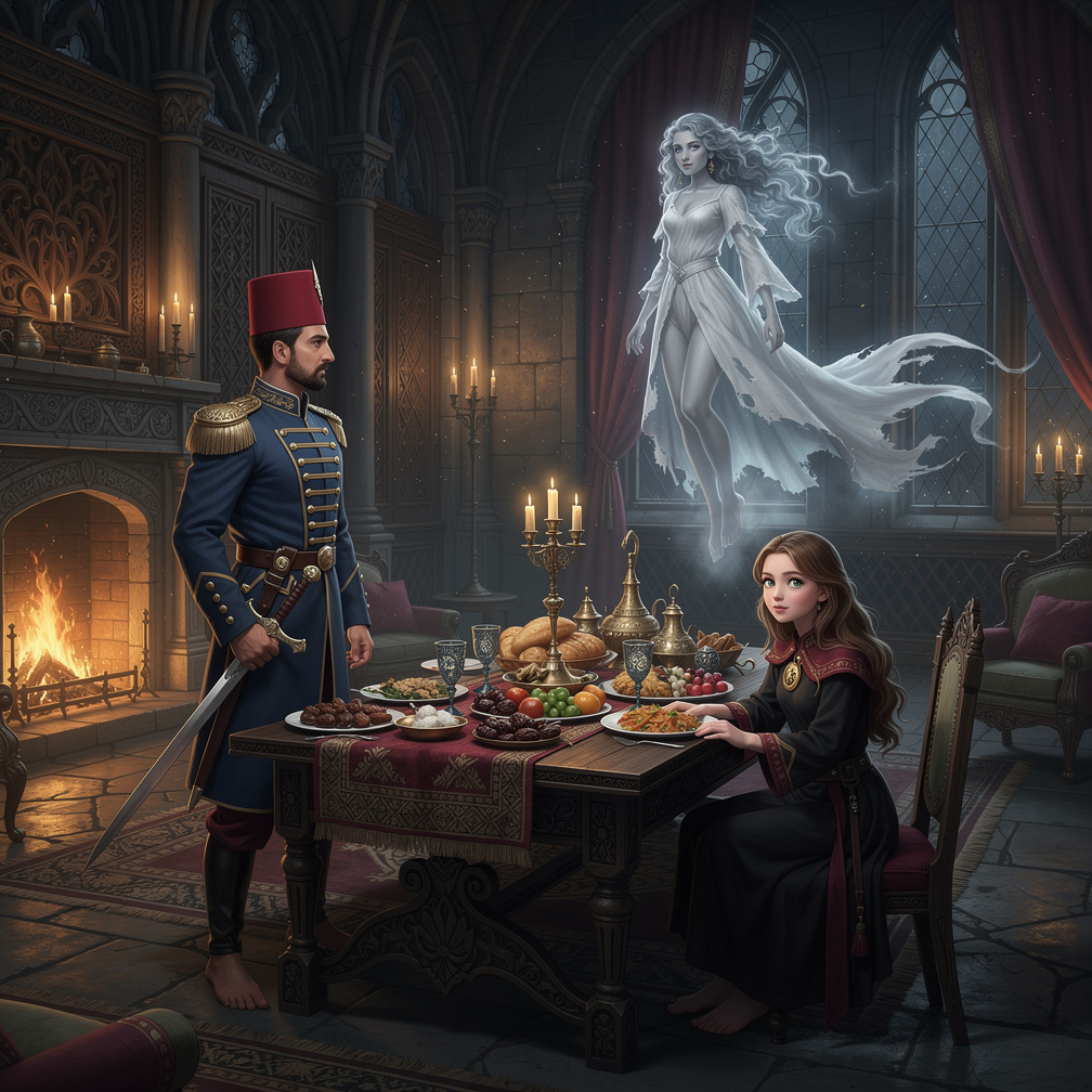Hayaletler iftar için special bir yemek hazırlamıştı.