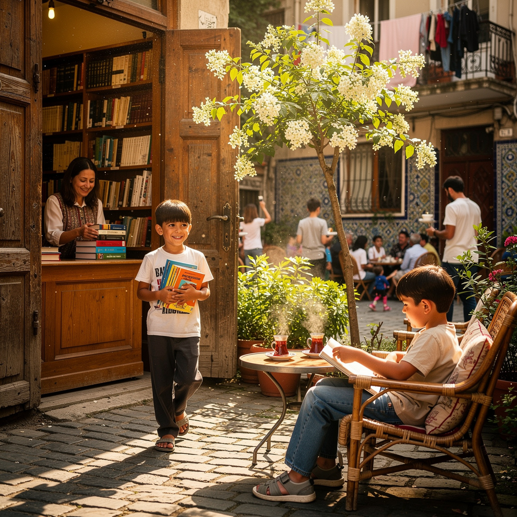 Kütüphaneden kitaplar alırdım ve bahçede saatlerce okurdum.